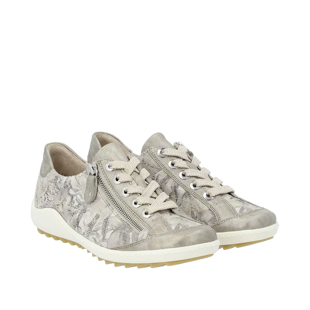 Remonte by Rieker Women's Liv II Sneakers - Pearle/Beige Metallic