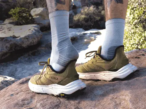 HOKA Men's Anacapa 2 Freedom Sneaker - Wheat/Oak - Image 6