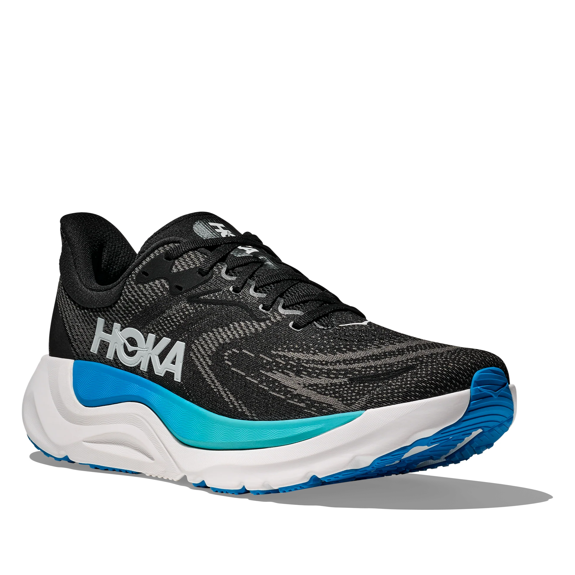Hoka Men's Arahi 8 Stability Running Shoe Black/Skyward Blue