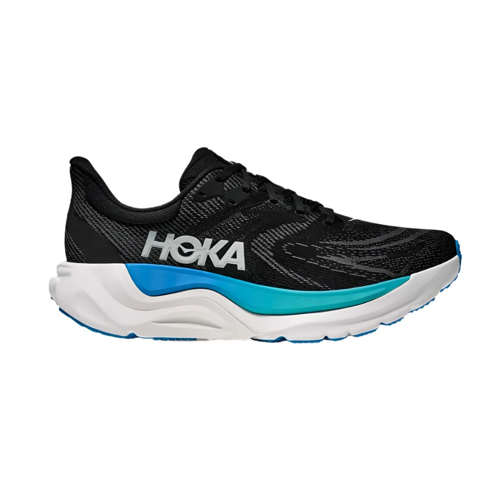 Hoka Men's Arahi 8 Stability Running Shoe Black/Skyward Blue - Image 2