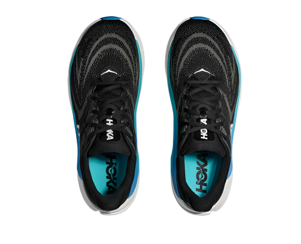 Hoka Men's Arahi 8 Stability Running Shoe Black/Skyward Blue - Image 3
