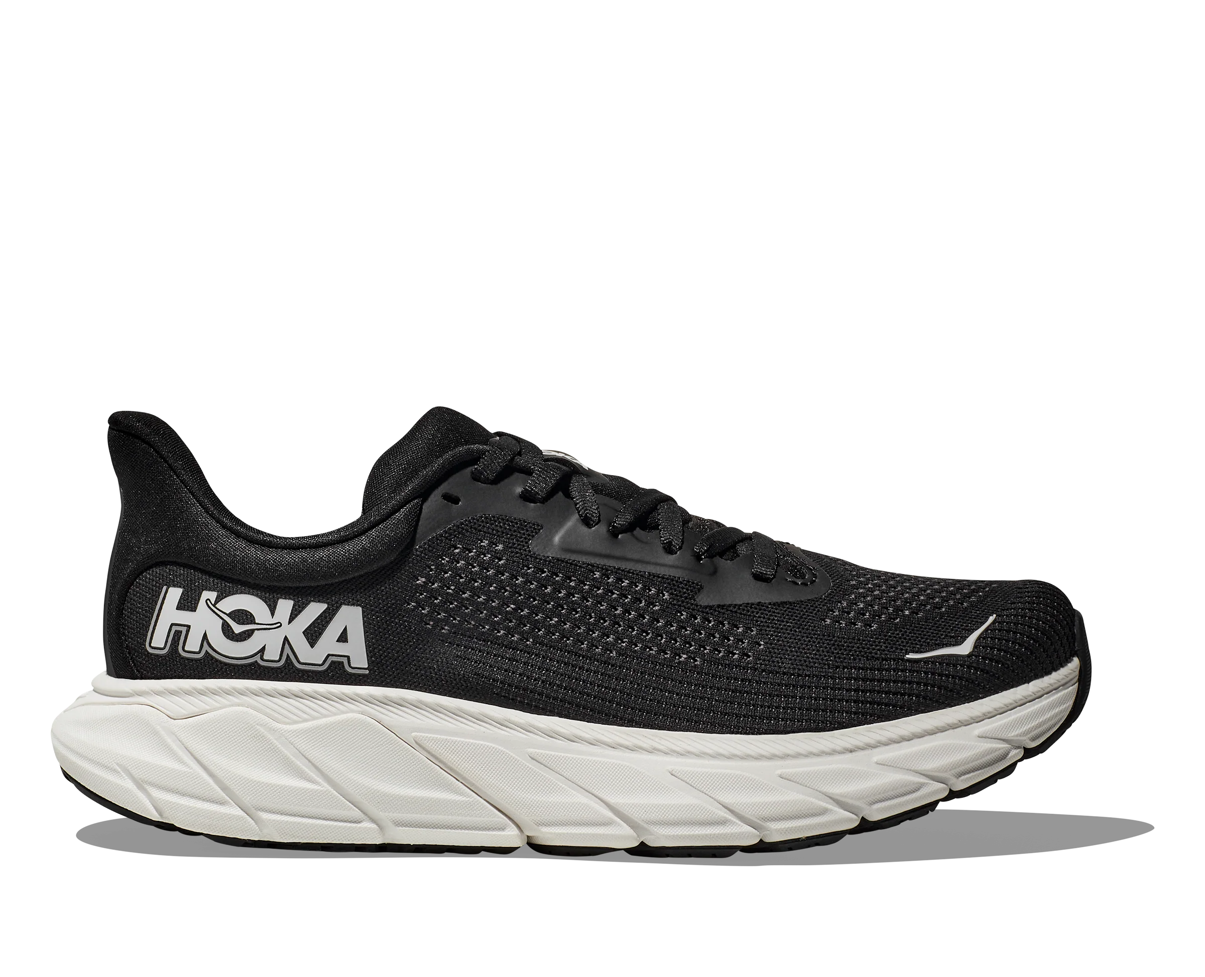 HOKA Men's Arahi 7 Sneaker - Black/White - Image 2