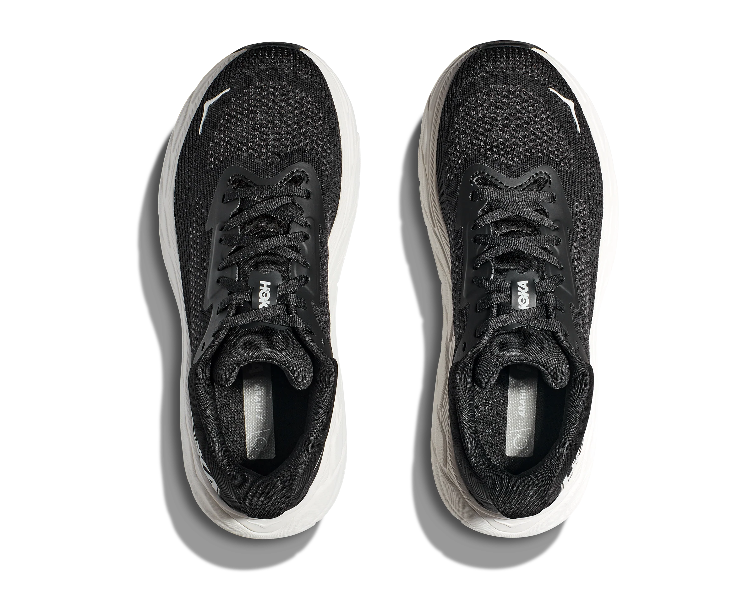 HOKA Men's Arahi 7 Sneaker - Black/White - Image 3