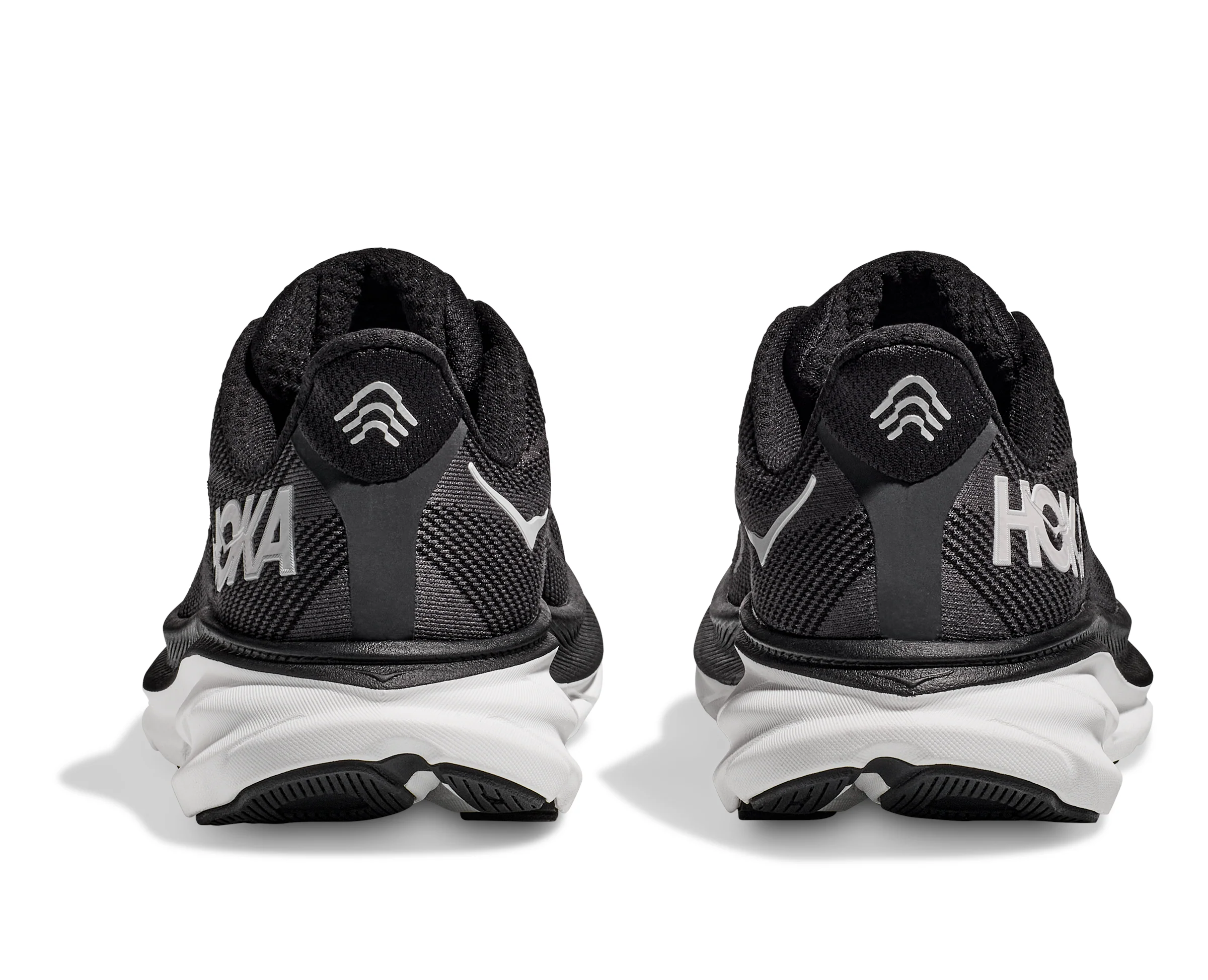 Hoka Men's Clifton 9 - Black/White - Image 6