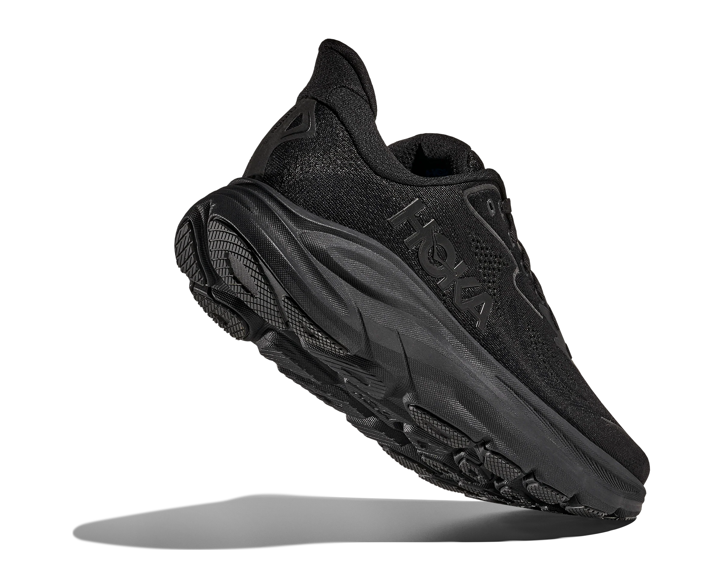 HOKA Men's Clifton 10 Cushioned Running Shoe - Black/Black - Image 5