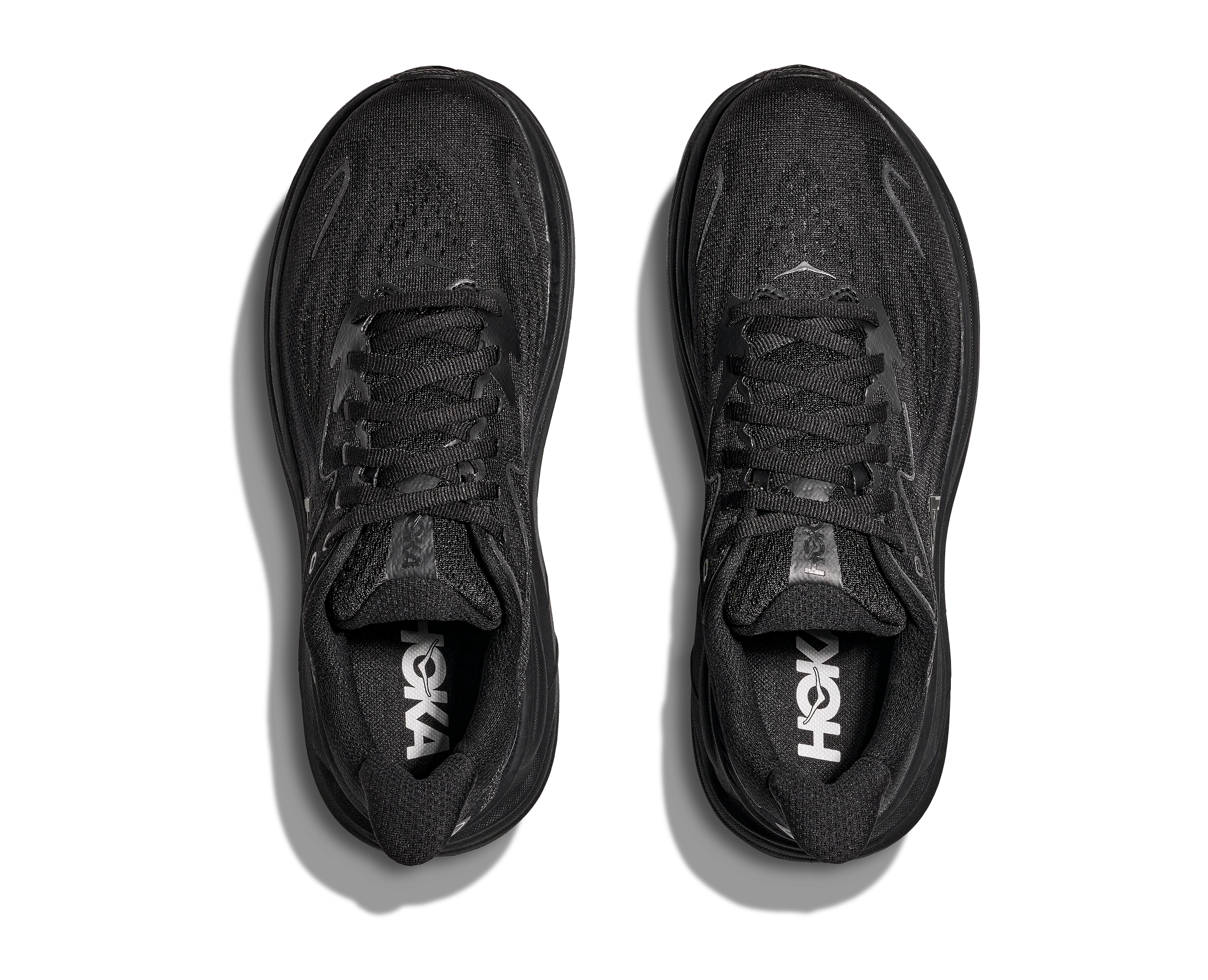HOKA Men's Clifton 10 Cushioned Running Shoe - Black/Black - Image 7