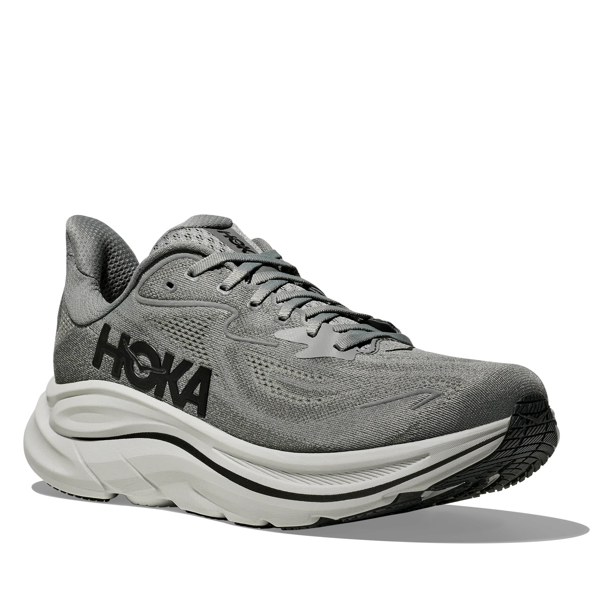 Hoka Men's Clifton 10 Running & Walking Shoes - Galactic Grey/Asteroid