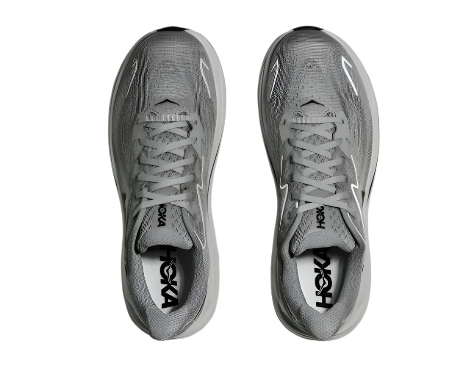 Hoka Men's Clifton 10 Running & Walking Shoes - Galactic Grey/Asteroid - Image 4