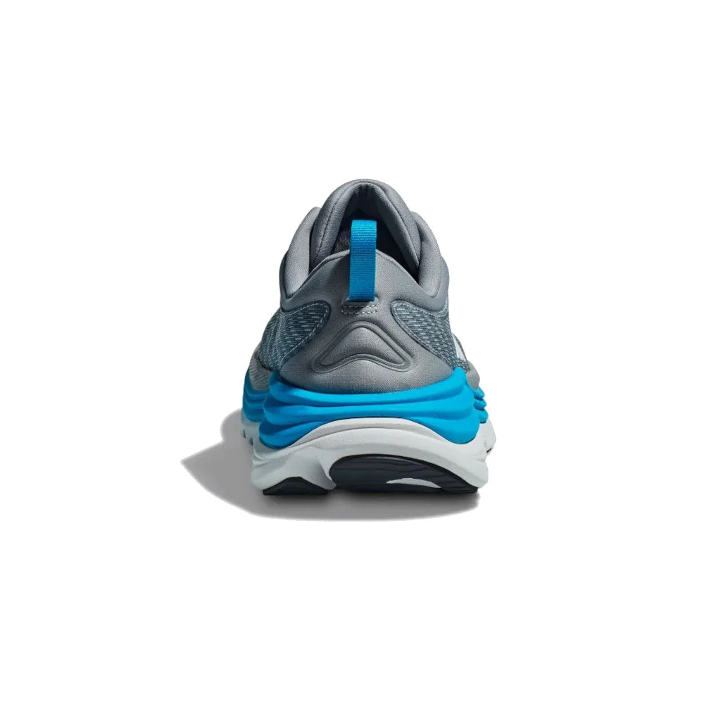 HOKA Men's Gaviota 5 Everyday Running Sneaker - Limestone/Diva Blue - Image 3