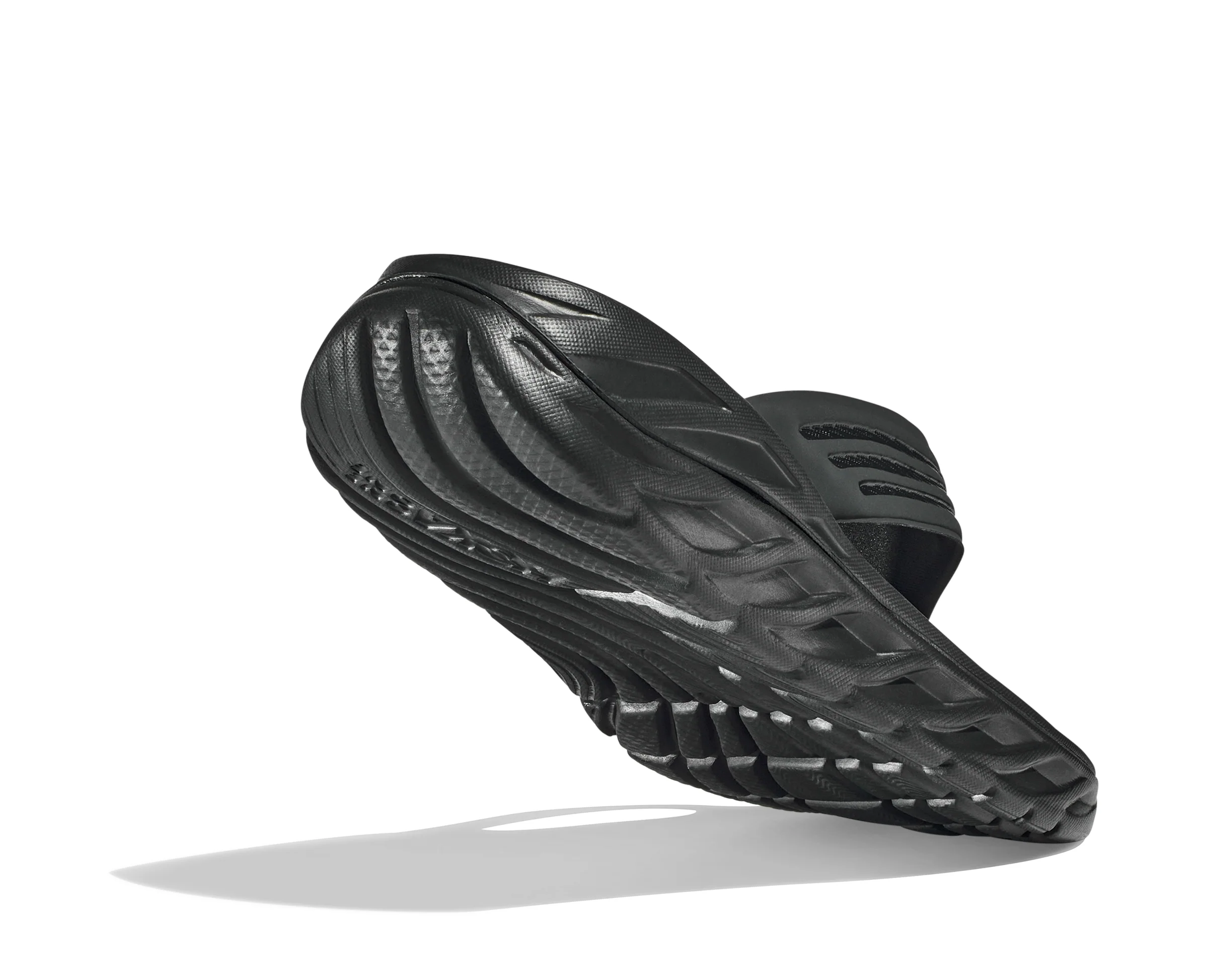 HOKA Men's Ora Recovery Flip - Black/Dark Gull Gray - Image 3