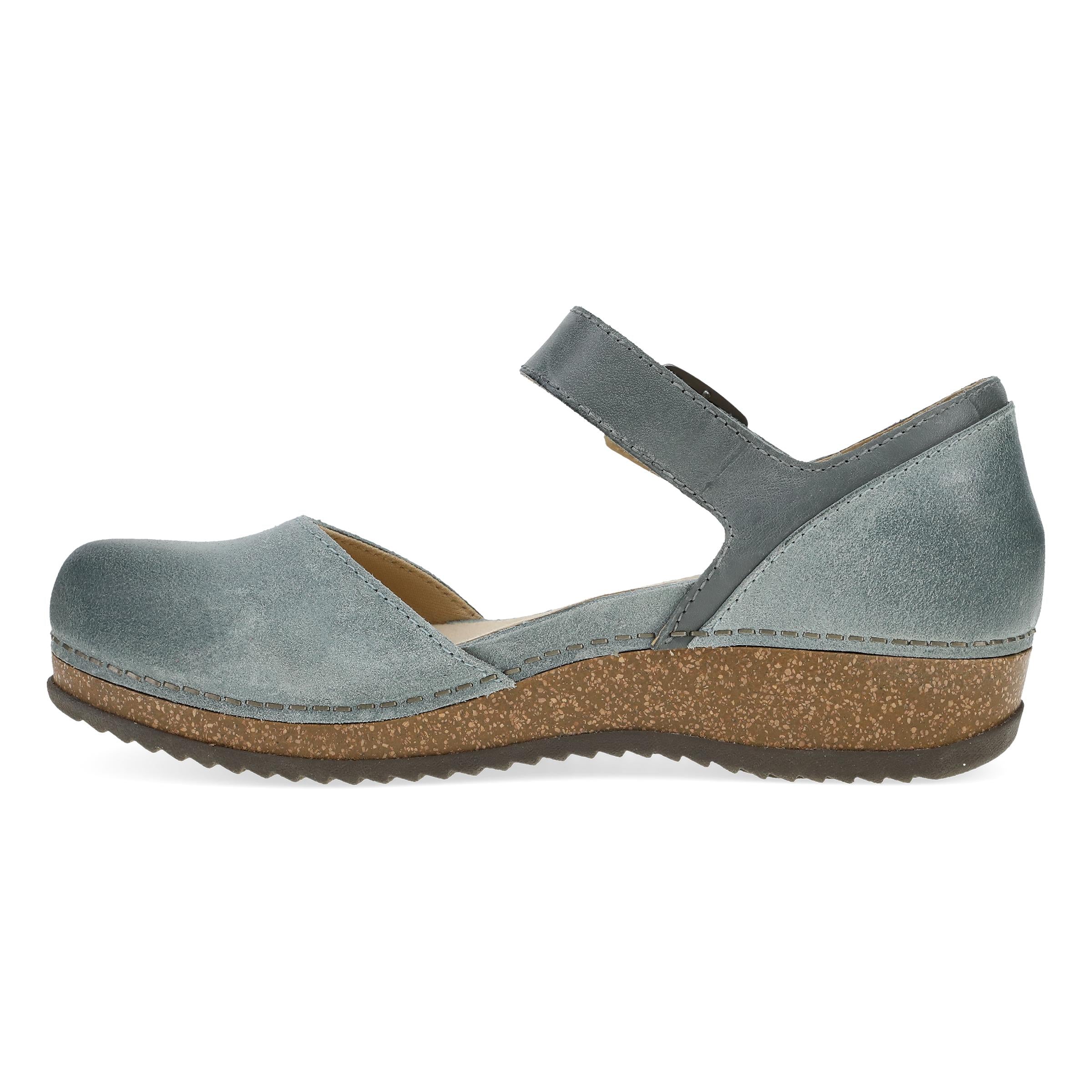 Dansko Women's Mae Mary Jane Clog - Denim Burnished Suede - Image 2