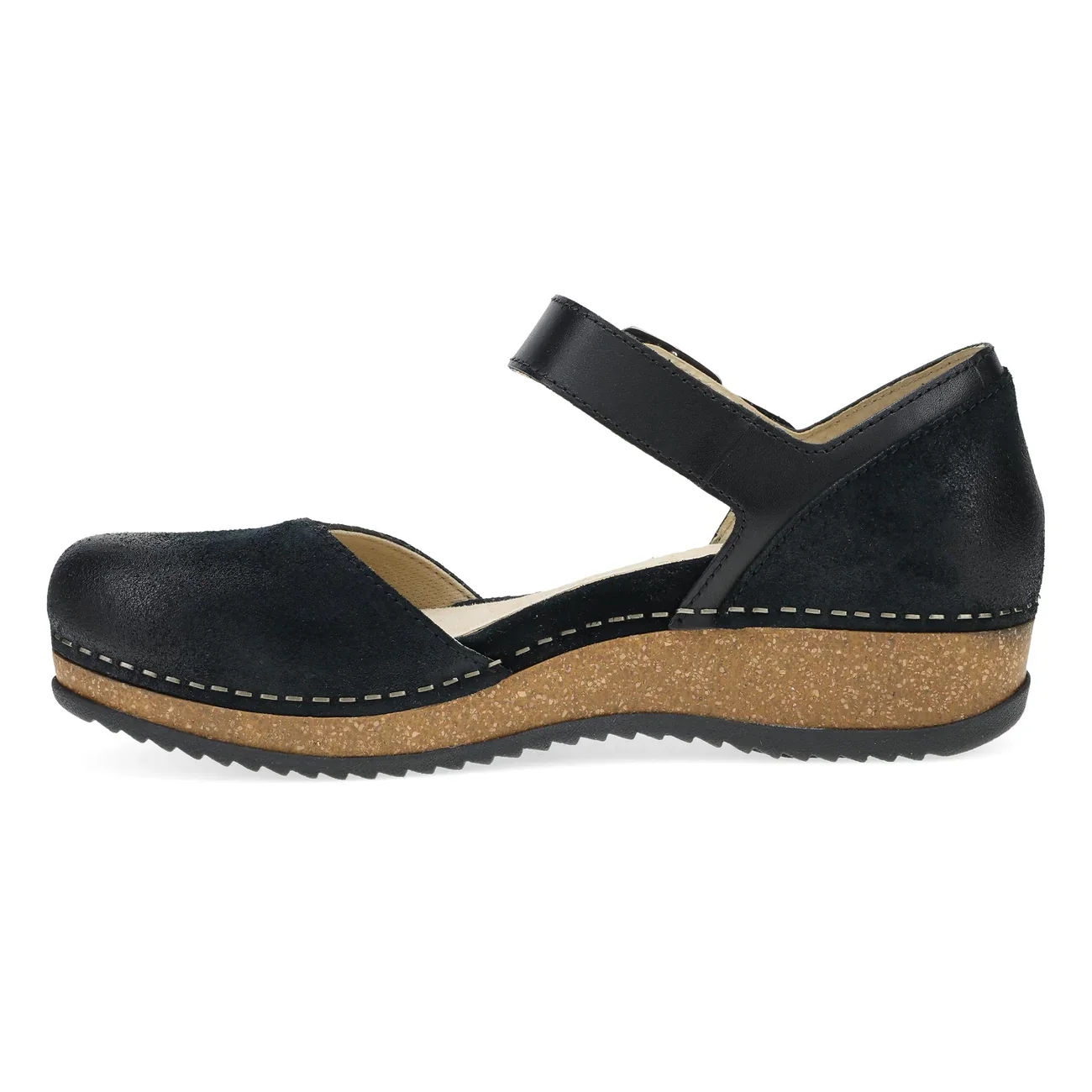 Dansko Women's Mae Mary Jane Clog - Black Burnished Suede - Image 2