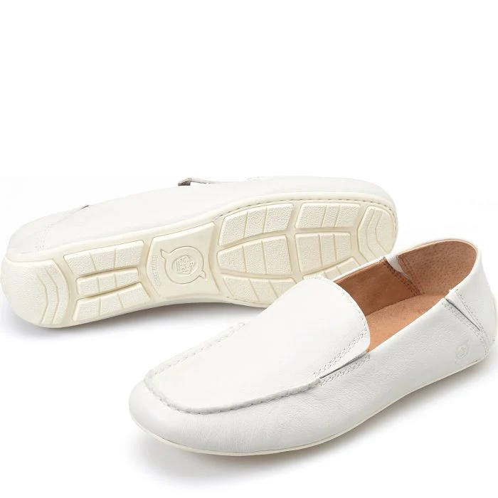 Born Men's Marcel Driving Moc - White (Sea Salt) - Image 8