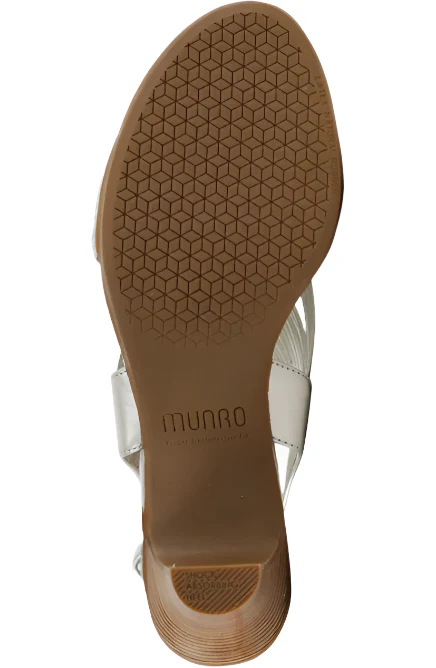 Munro Women's Marianna Slingback Sandal - Natural Metallic Leather - Image 5