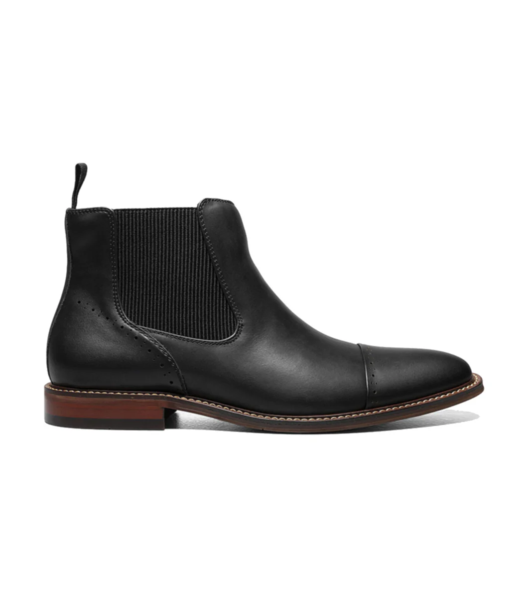 Stacy Adams Men's Maury Cap Toe Chelsea Boot - Black - Image 3