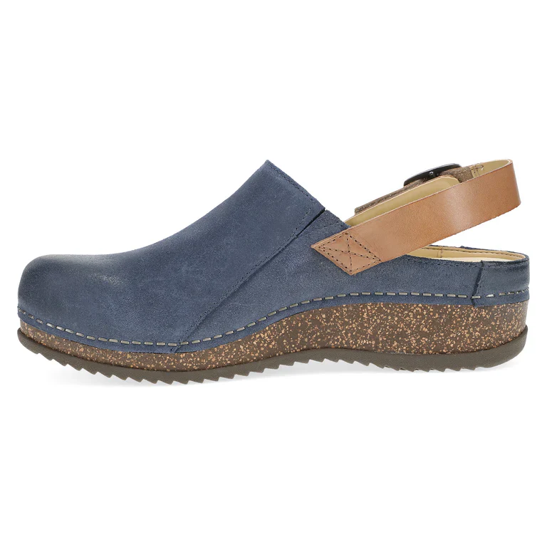 Dansko Women's Merrin Clog - Blue Burnished Suede - Image 2