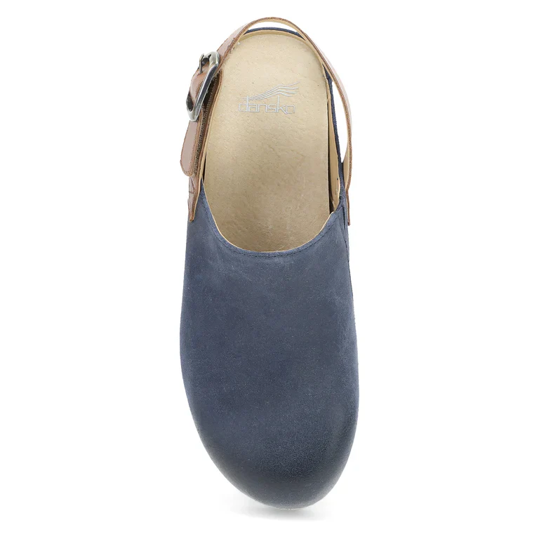 Dansko Women's Merrin Clog - Blue Burnished Suede - Image 4