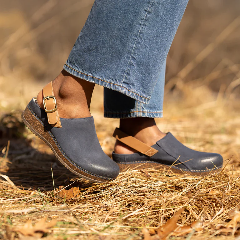 Dansko Women's Merrin Clog - Blue Burnished Suede - Image 7