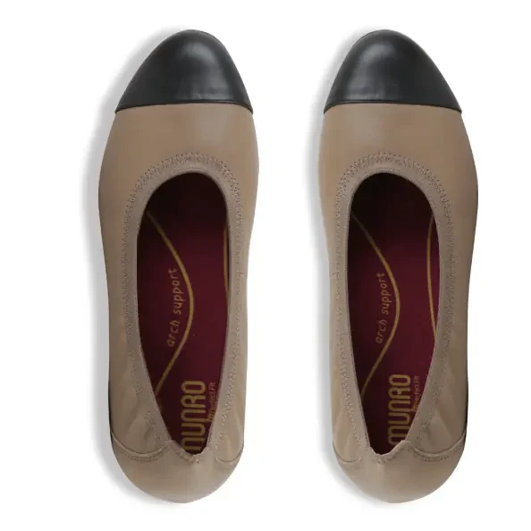 Munro Women's Mila Ballet Flat - Woodsmoke Combo - Image 2