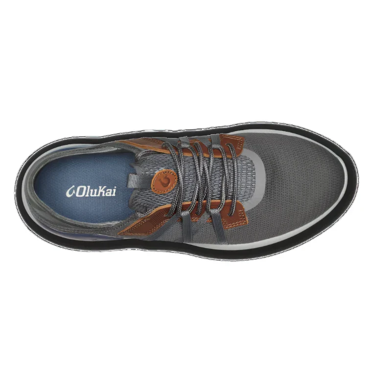 Olukai Men's Mio Li Sneakers - Pavement/Vintage Indigo - Image 4
