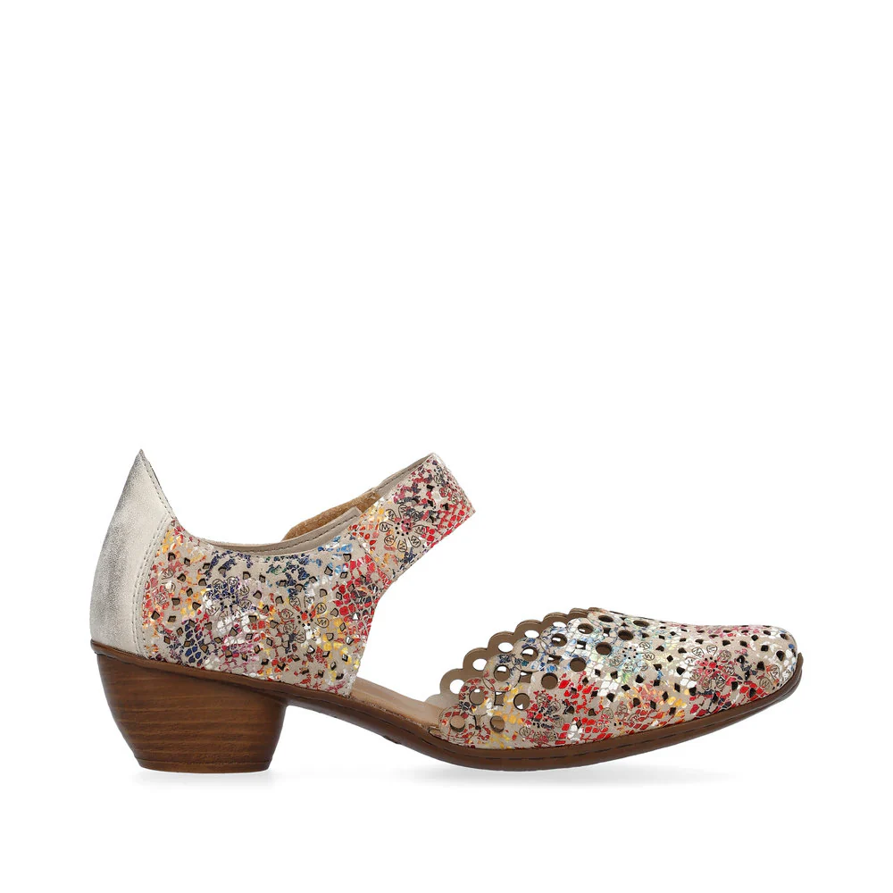 Rieker Women's Mirjam 43753-91 - Beige-Multi/Muschel - Image 2