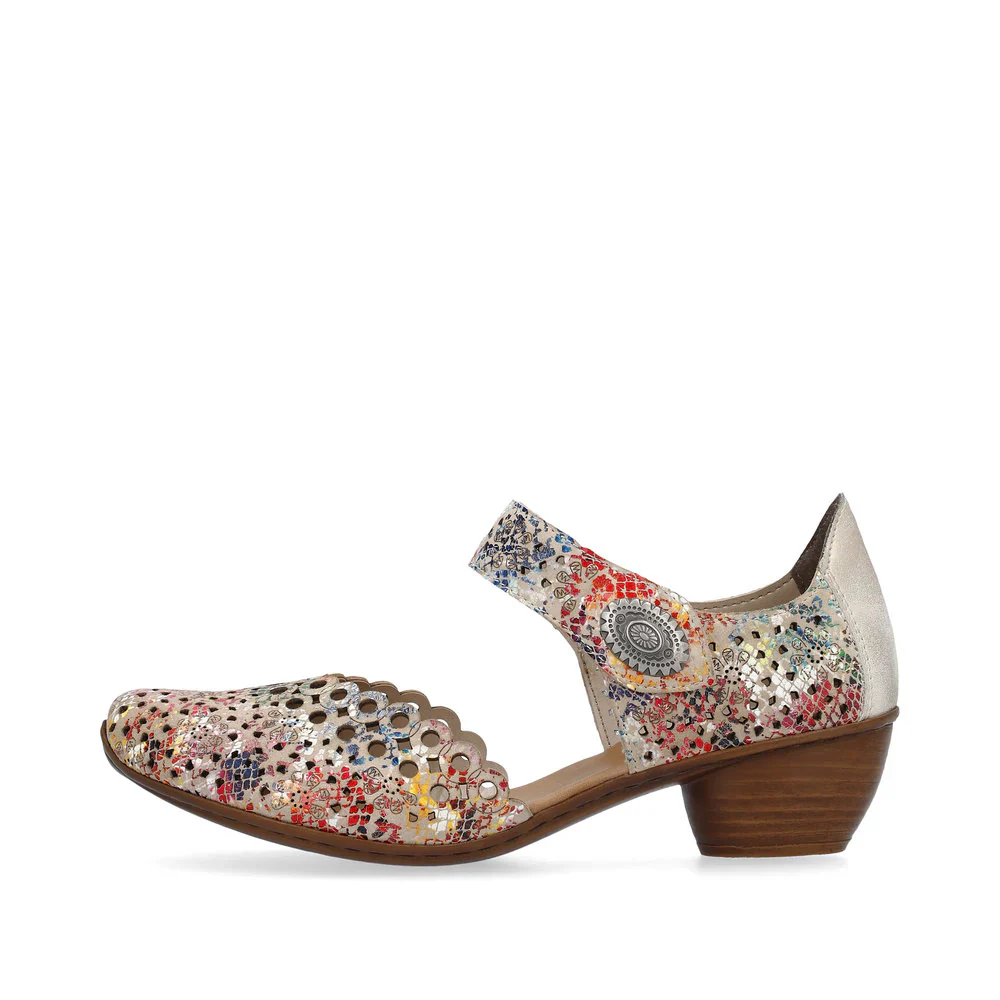 Rieker Women's Mirjam 43753-91 - Beige-Multi/Muschel - Image 3