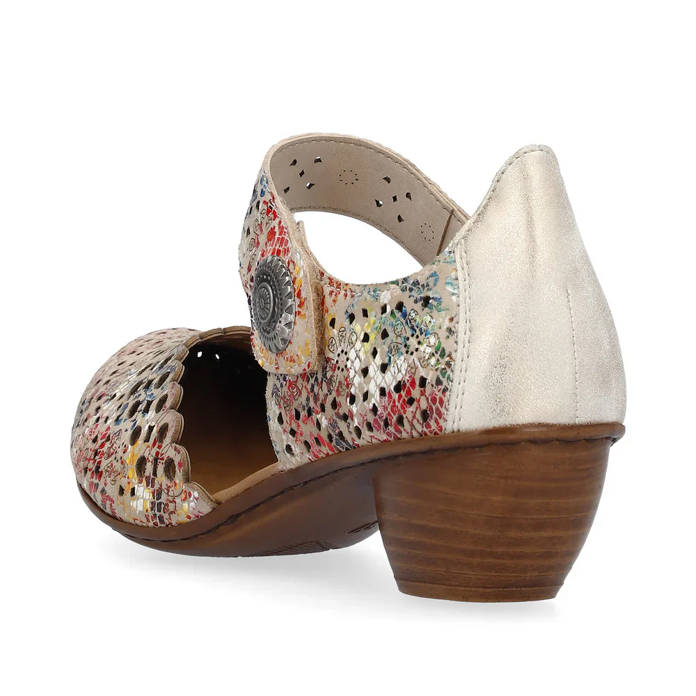 Rieker Women's Mirjam 43753-91 - Beige-Multi/Muschel - Image 5