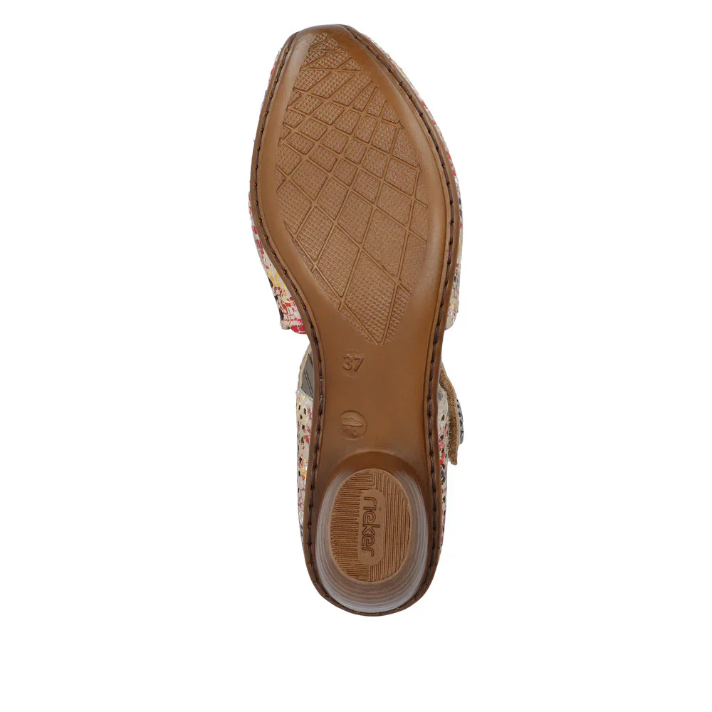 Rieker Women's Mirjam 43753-91 - Beige-Multi/Muschel - Image 7