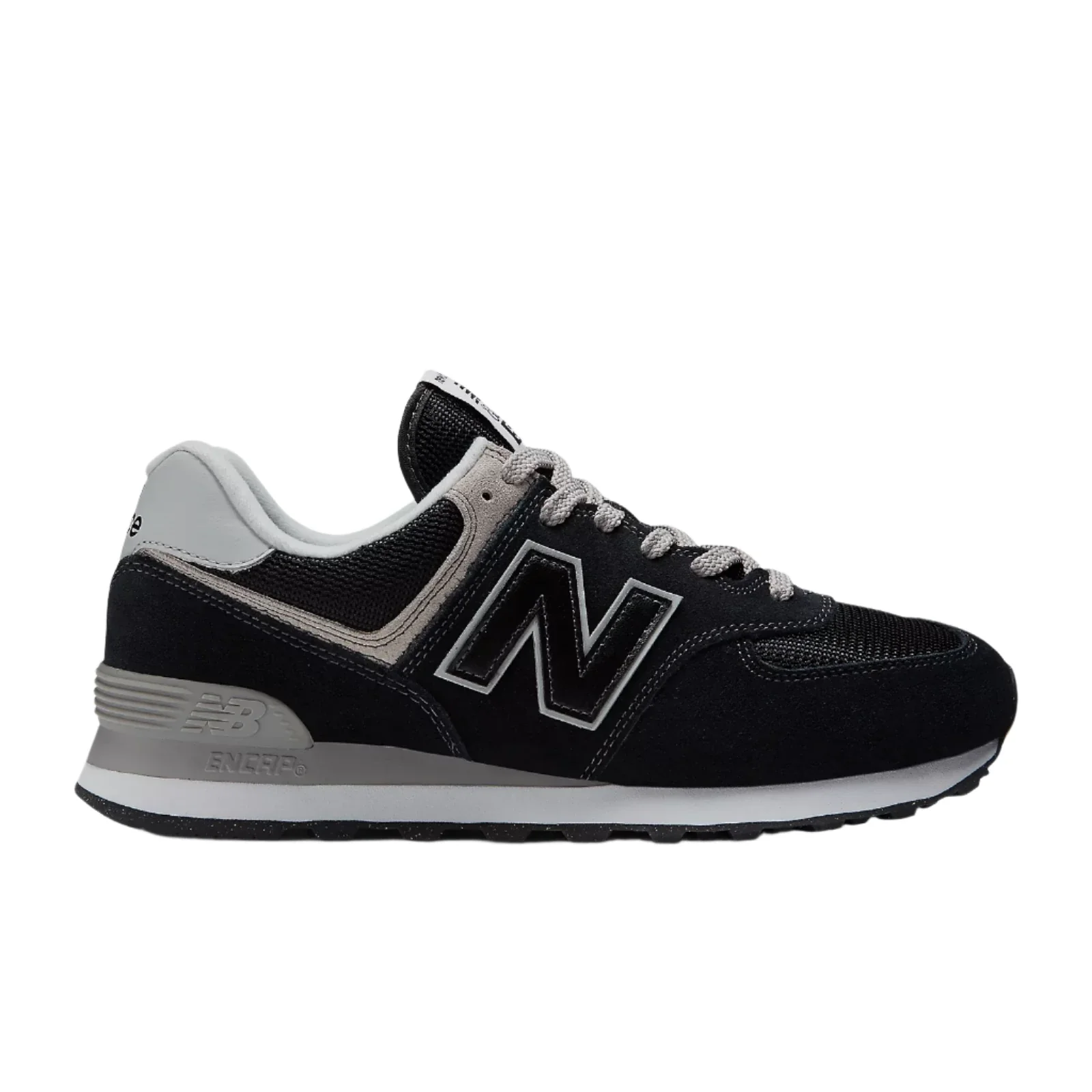 New Balance Men's 574 Core Sneaker - Black/White - Image 3