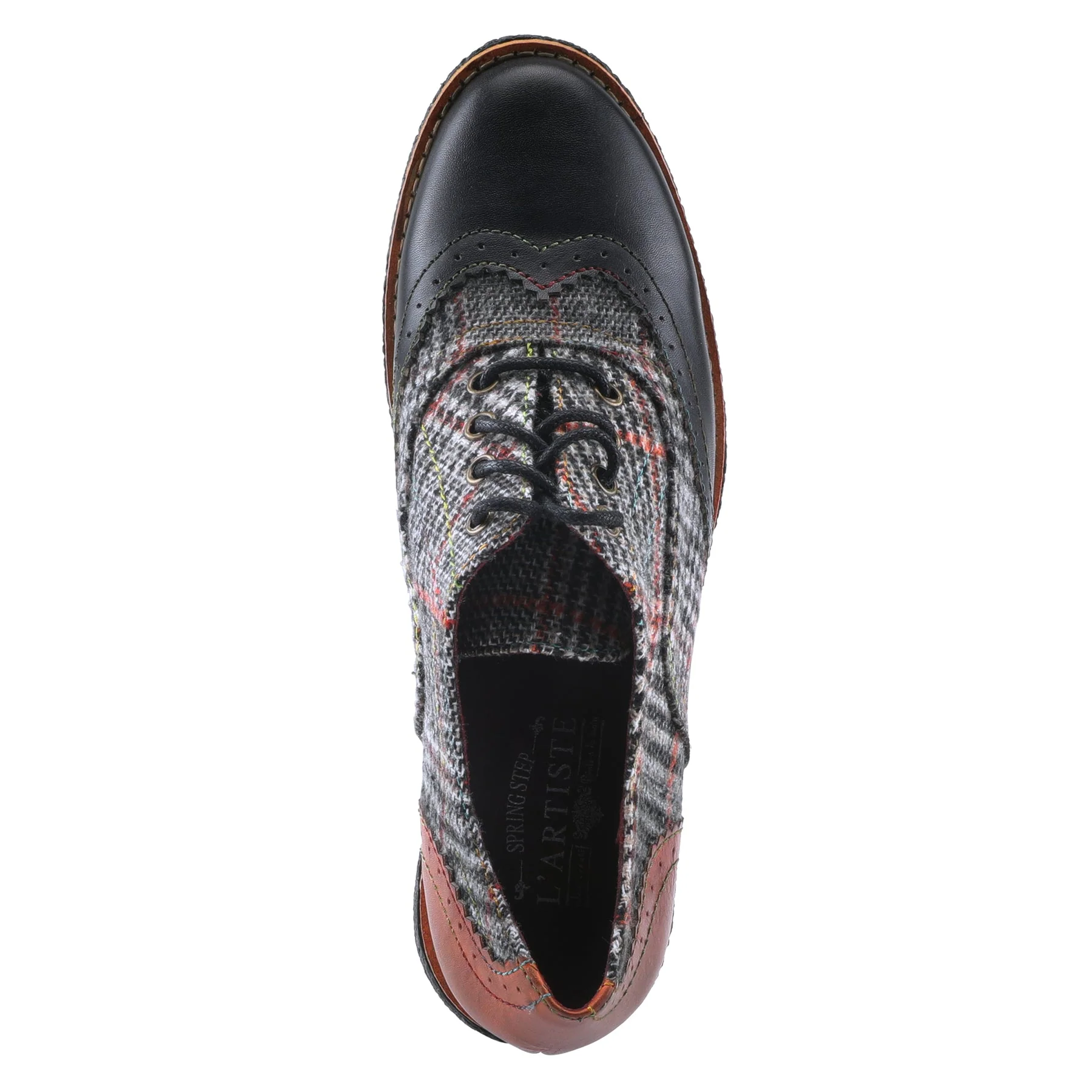 L`Artiste  by Spring Step Women's Muggiasti Oxford - Black Multi - Image 3