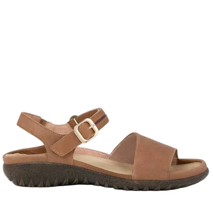 Naot Women's Nagoya Sandal - Latte Brown/Saddle Brown Leather - Image 2