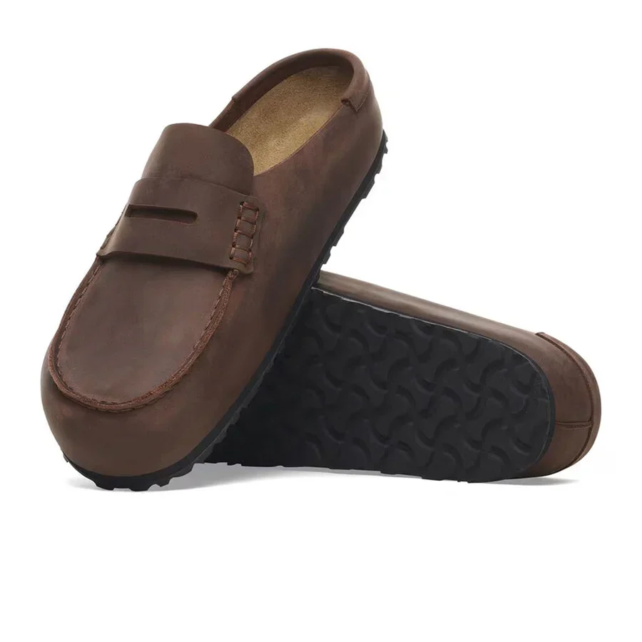 Birkenstock Men's Oiled Leather Naples Loafers - Habana - Image 3