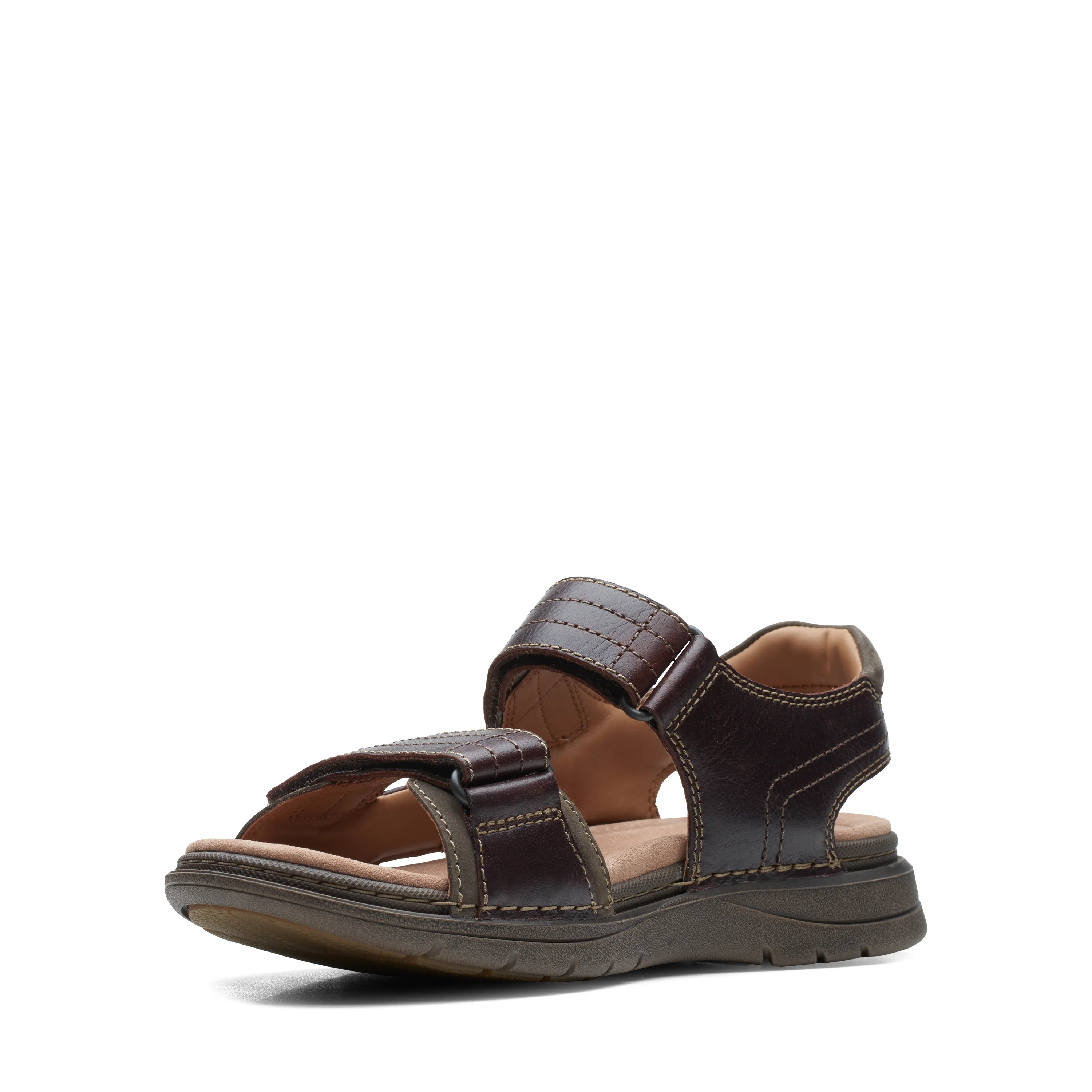 Clarks Men's Nature Trek Sandal - Mahogany - Image 3
