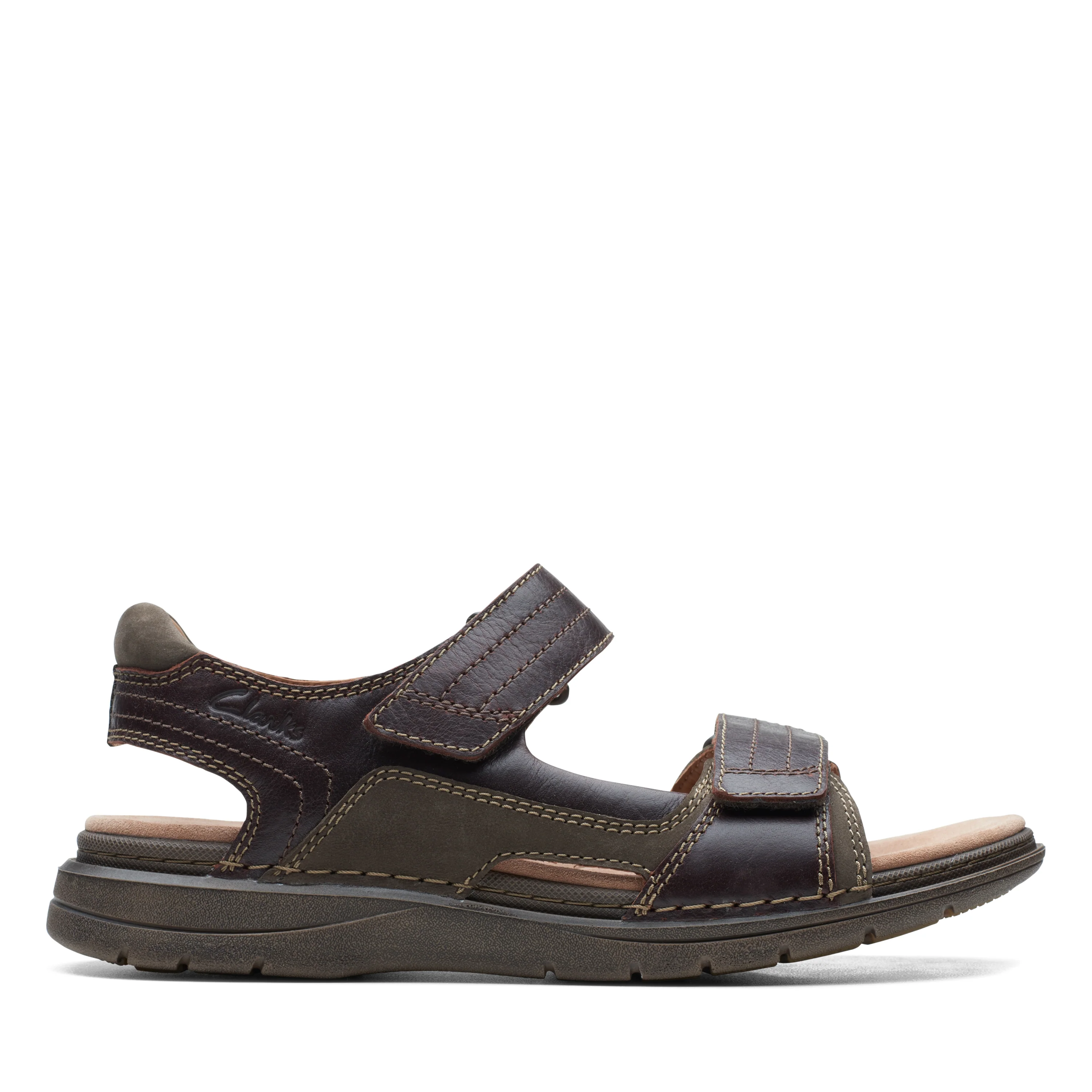 Clarks Men's Nature Trek Sandal - Mahogany - Image 6