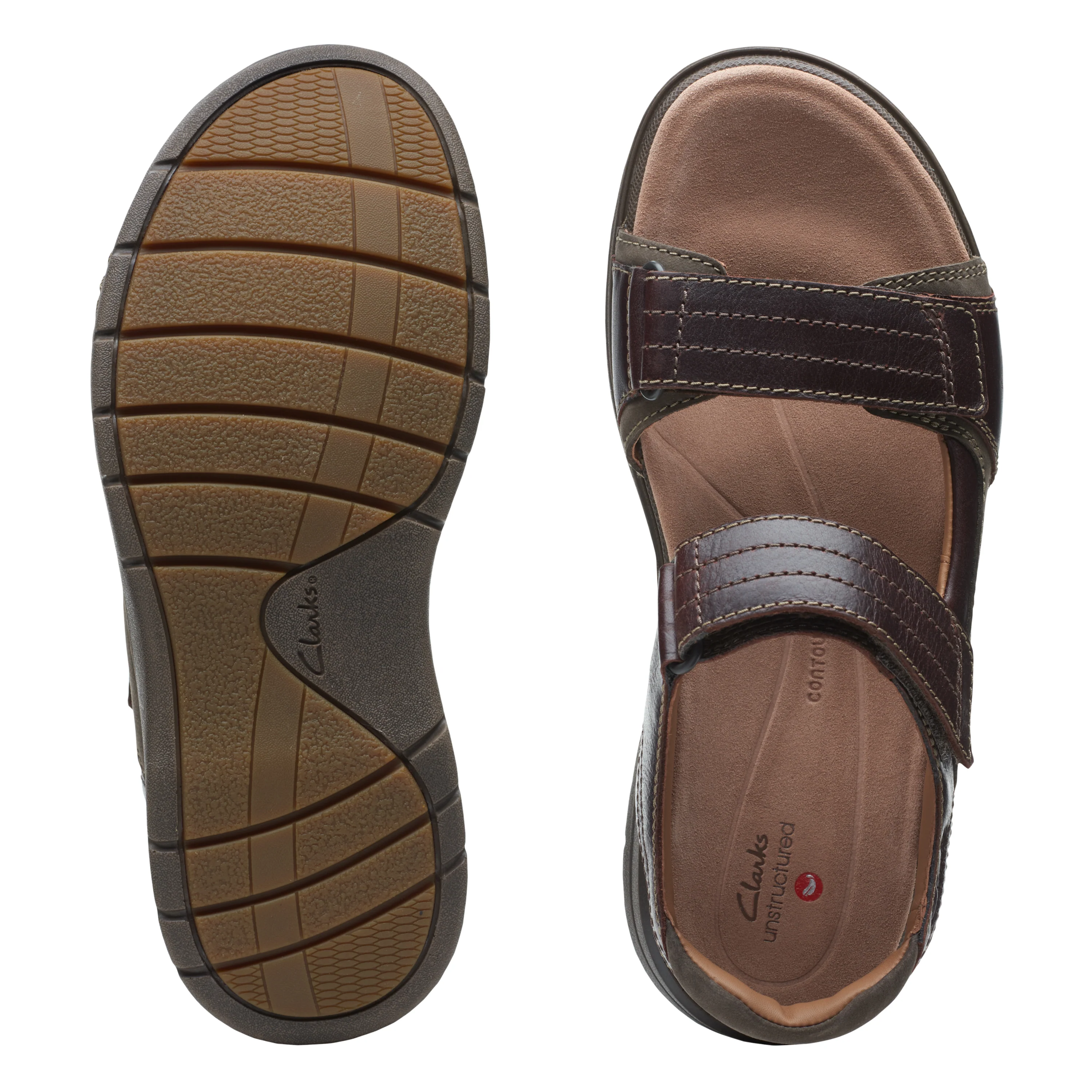 Clarks Men's Nature Trek Sandal - Mahogany - Image 7