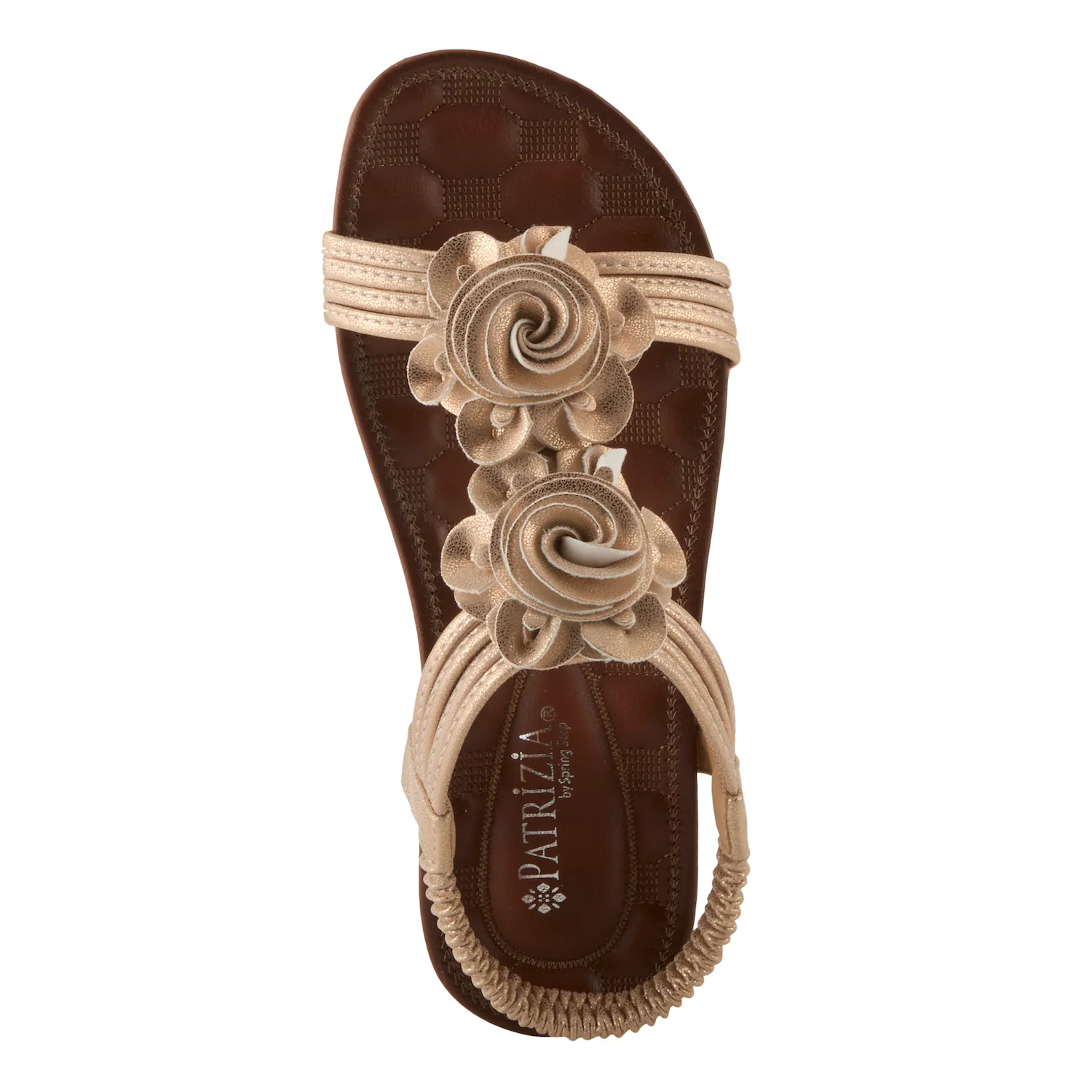 Patrizia by Spring Step Women's Nectarine Vegan Leather Flower Sandal - Rose Gold - Image 6