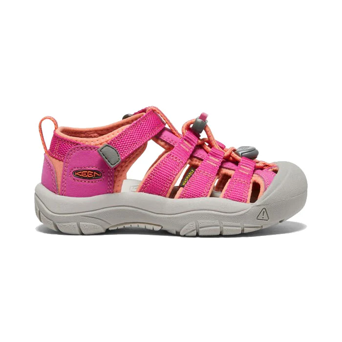 Keen Little Kids' Newport H2 Sandal - Very Berry/Fusion Coral - Image 4