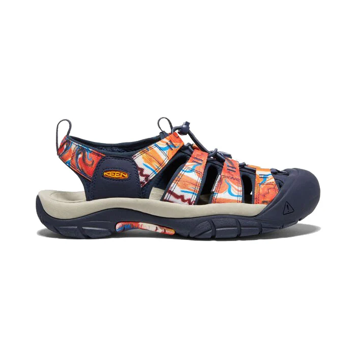 Keen Men's Newport H2 x Outdoor Afro Sandal - Groovy Orange/Navy - Image 4