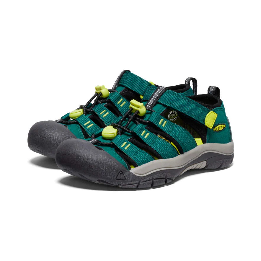 Keen Big Kids' (Sizes 1-7) Newport H2 Youth Sandal - Aventurine/Evening Primrose - Image 3
