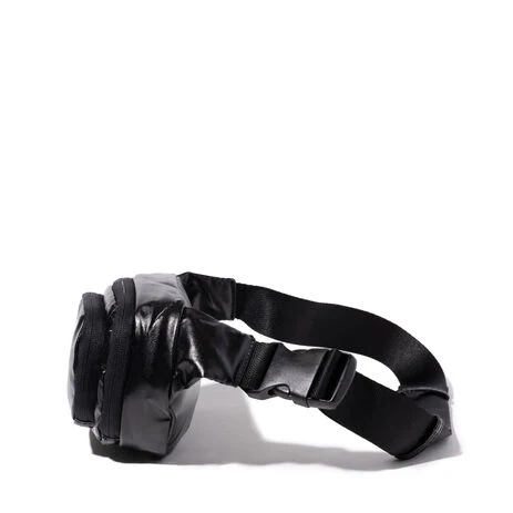 Baggalini On The Go Belt Bag - Black Gloss Ripstop - Image 4