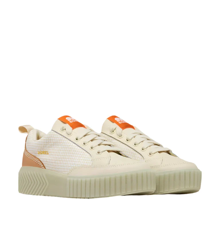 Sorel Women's Ona Ave Low Waterproof Sneaker - Bleached Ceramic/Light Aloe - Image 8