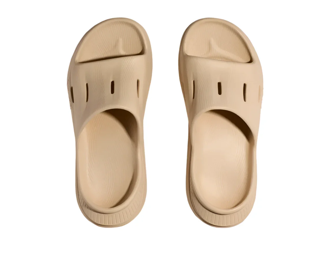 HOKA Unisex Ora Recovery Slide 3 - Shifting Sand/Shifting Sand - Image 5