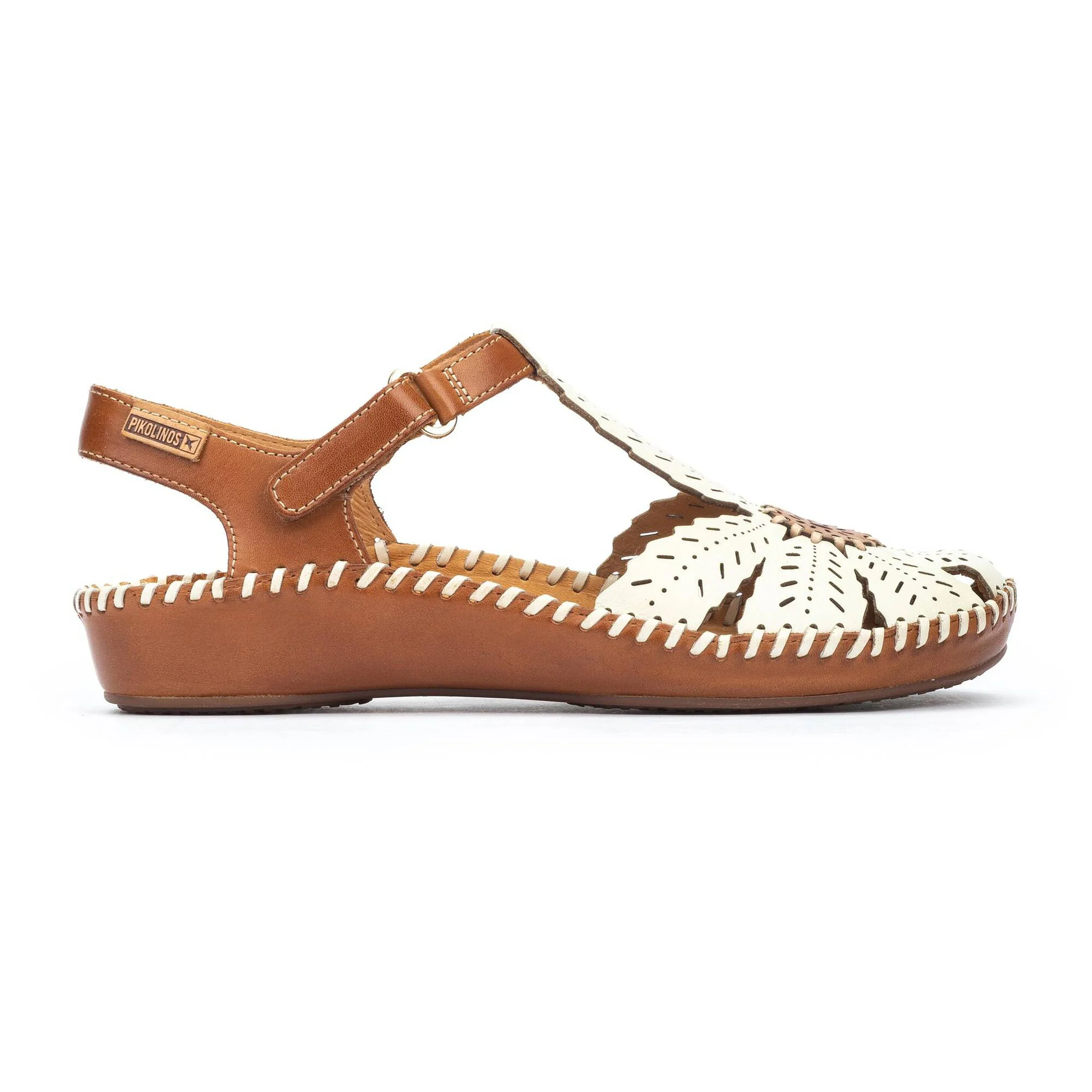 Pikolinos Women's Puerto Vallarta Semi-Open Toe Wedge Sandal - Nata - Image 2