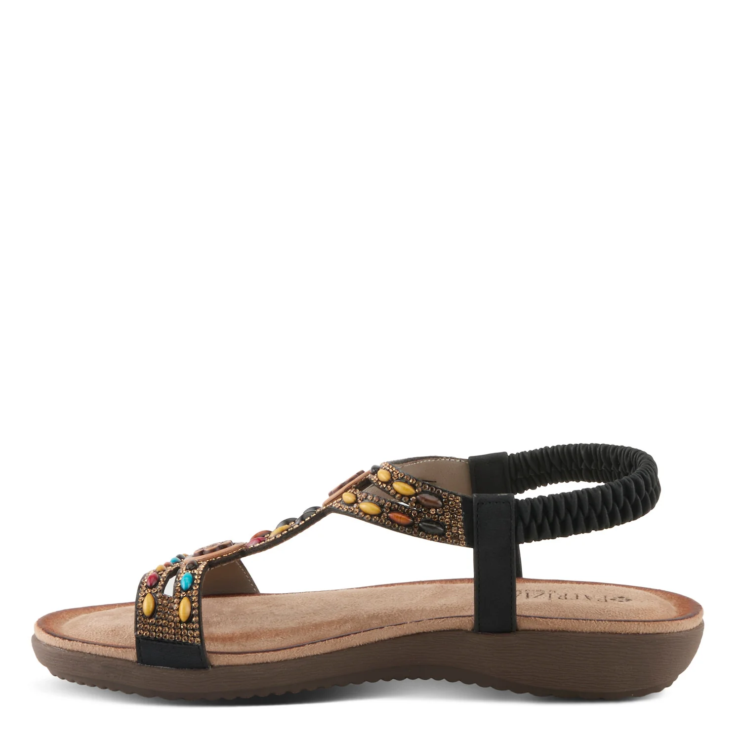 Patrizia by Spring Step Women's Ponyo Slip-on Leather Sandal - Black - Image 2