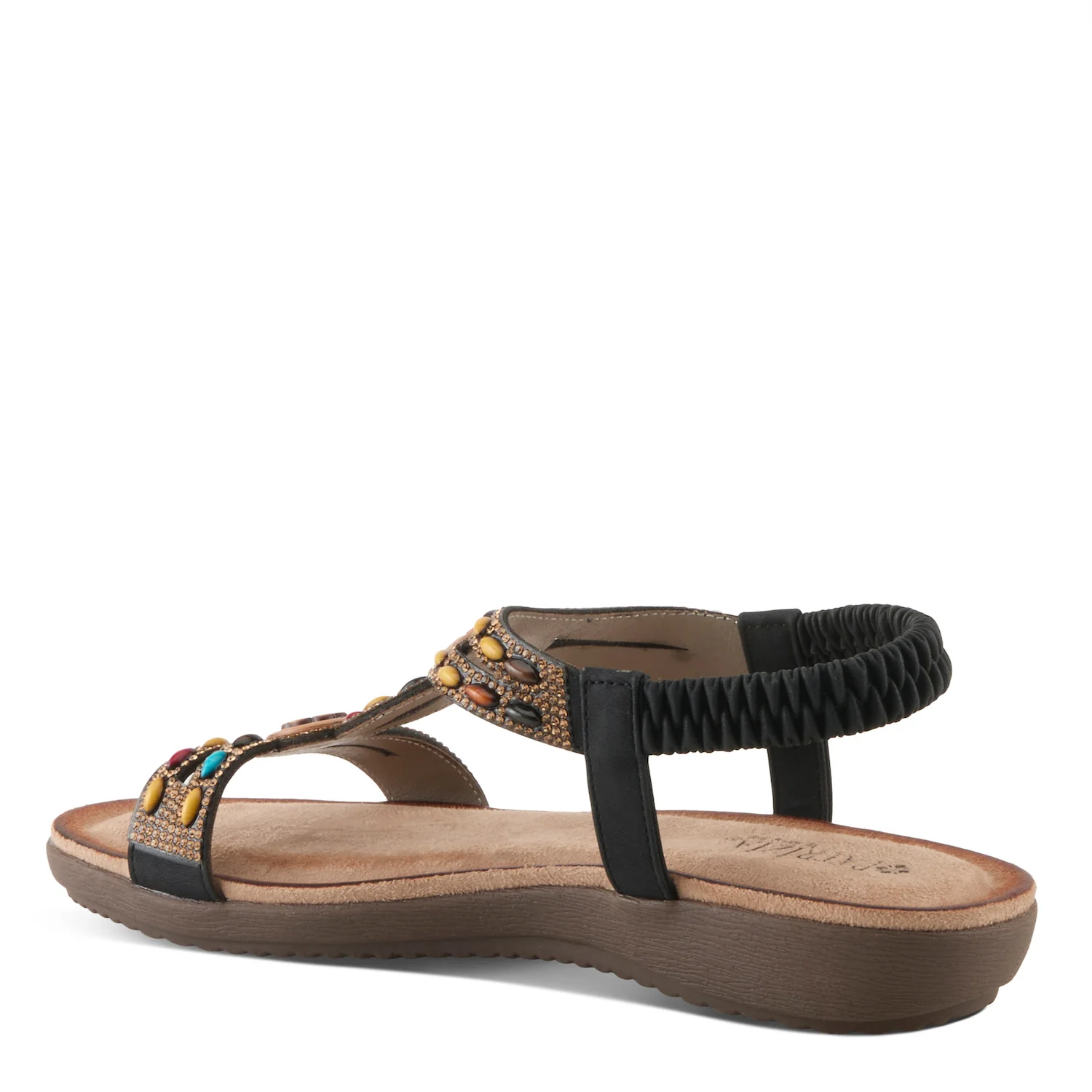 Patrizia by Spring Step Women's Ponyo Slip-on Leather Sandal - Black - Image 5