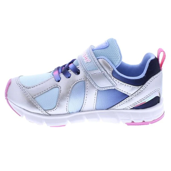 Tsukihoshi KIDS Rainbow Sneaker - Silver/Sky - Image 2