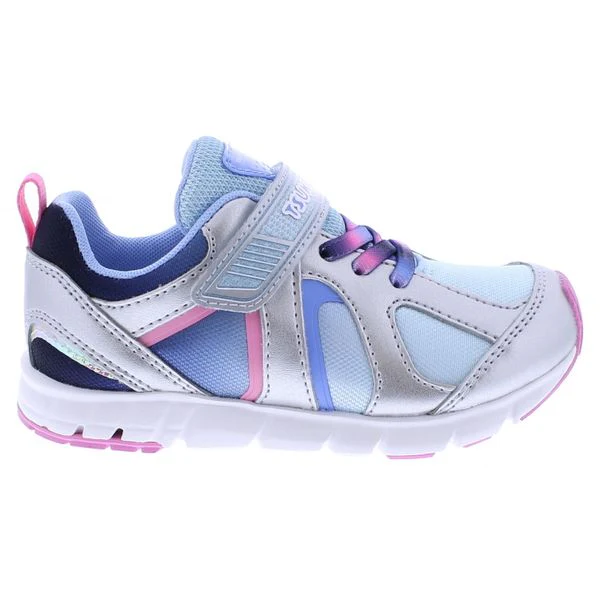 Tsukihoshi KIDS Rainbow Sneaker - Silver/Sky - Image 3