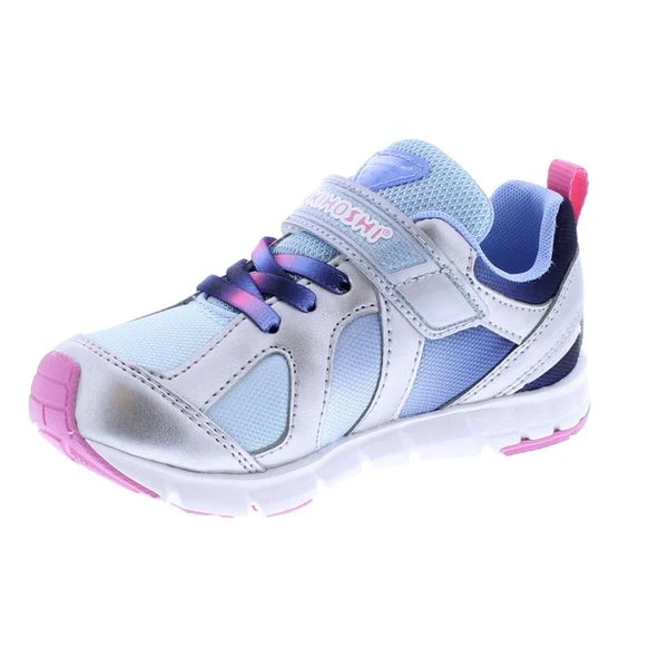 Tsukihoshi KIDS Rainbow Sneaker - Silver/Sky - Image 4