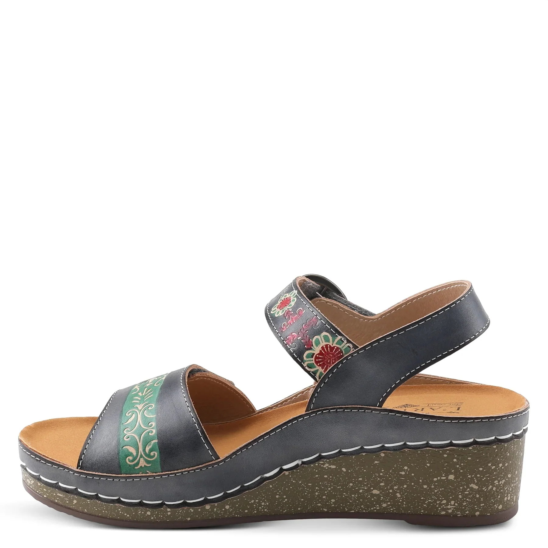 L'Artiste by Spring Step Roshni Sandals - Blue Multi - Image 2