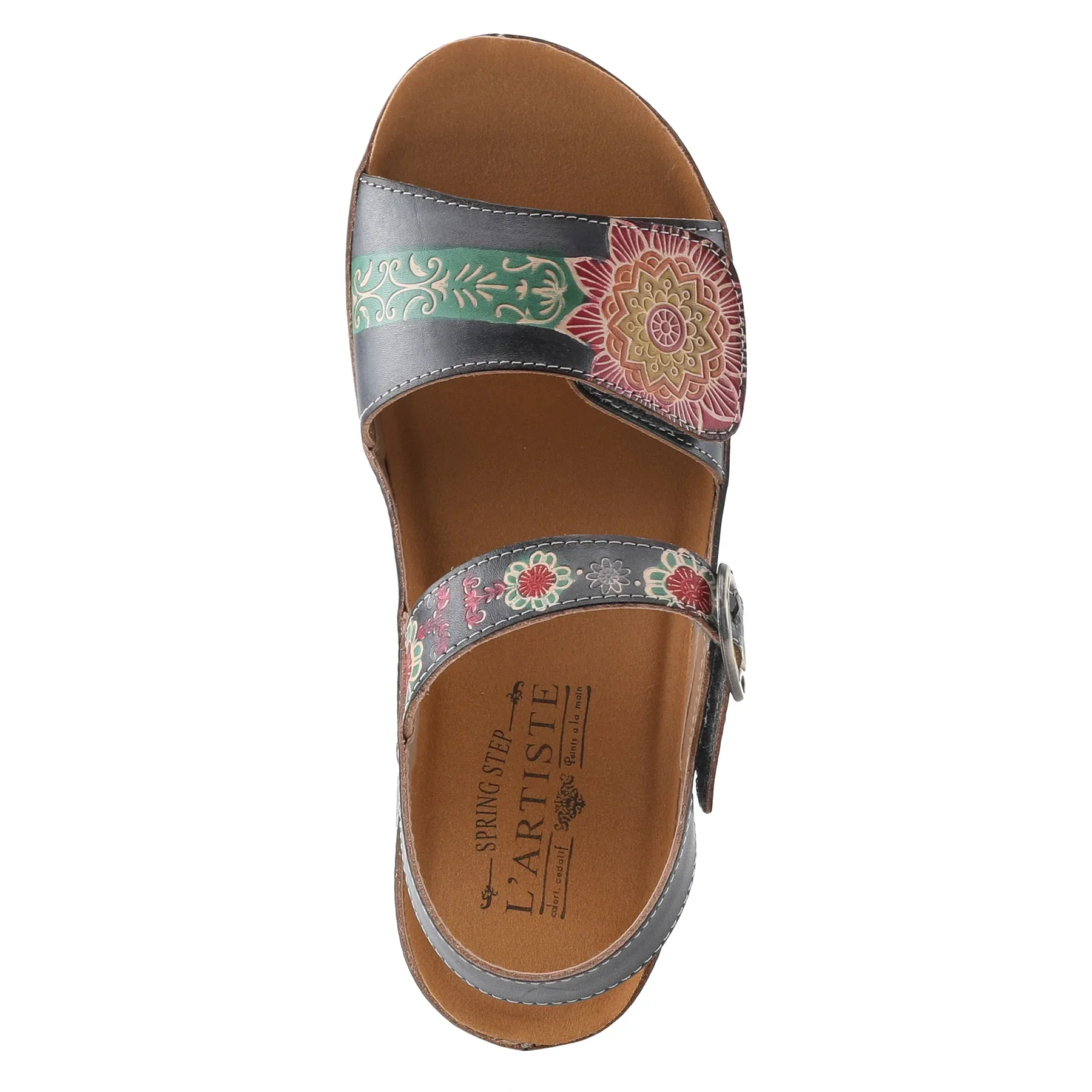 L'Artiste by Spring Step Roshni Sandals - Blue Multi - Image 4